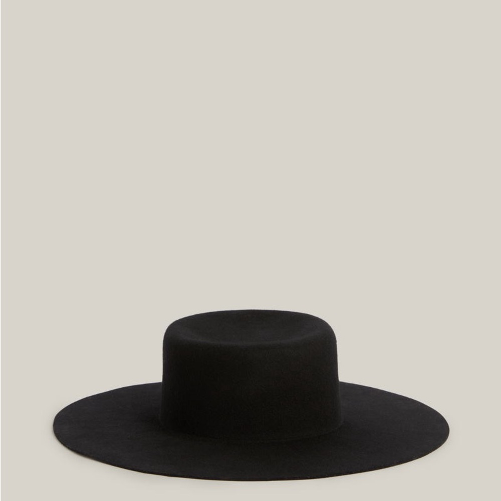 All Saints Faye Black Bolero with chain hat
